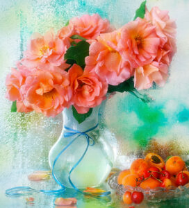 Roses and Apricots Jigsaw Puzzle