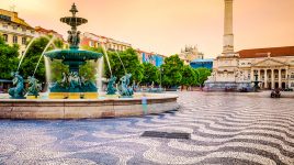 Rossio Square Fountain