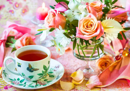 Rosy Teatime Jigsaw Puzzle