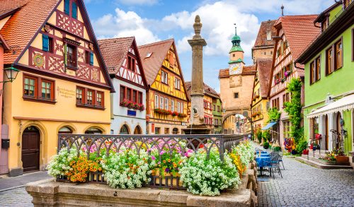 Rothenburg Flowers Jigsaw Puzzle