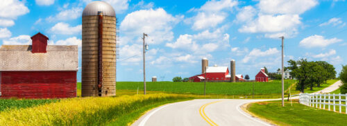 Rural Farm Road Jigsaw Puzzle