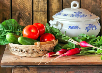 Rustic Garden Vegetables Jigsaw Puzzle