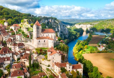 Saint-Cirq-Lapopie Aerial Jigsaw Puzzle