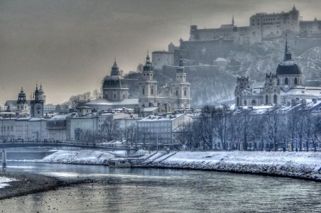 Salzburg in Winter Jigsaw Puzzle