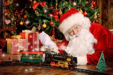 Santa and Train