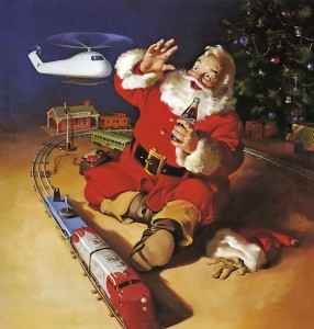 Santa Claus Playing Jigsaw Puzzle