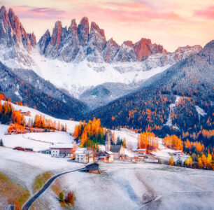 Santa Maddalena in Winter Jigsaw Puzzle