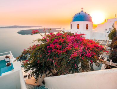 Santorini at Sunset Jigsaw Puzzle