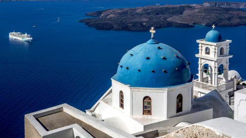 Santorini Overlook Jigsaw Puzzle