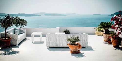 Santorini Porch Jigsaw Puzzle