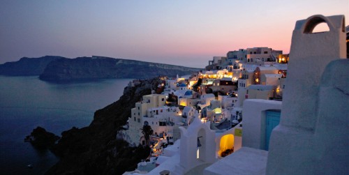 Santorini Sunset Jigsaw Puzzle