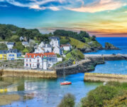 Sauzon at Sunset Jigsaw Puzzle