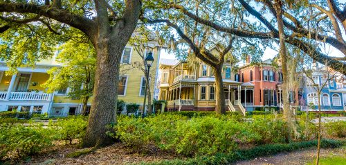 Savannah Houses Jigsaw Puzzle