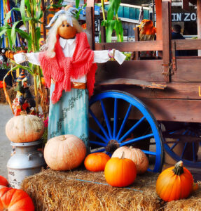 Scarecrow and Wagon Jigsaw Puzzle