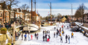 Skating in Dokkum