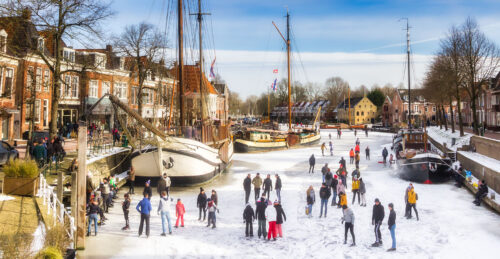 Skating in Dokkum Jigsaw Puzzle