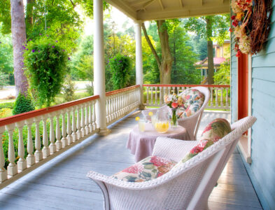 Small Town Porch Jigsaw Puzzle