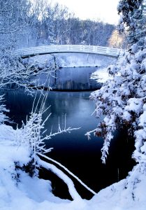 Snow Covered Bridge Jigsaw Puzzle