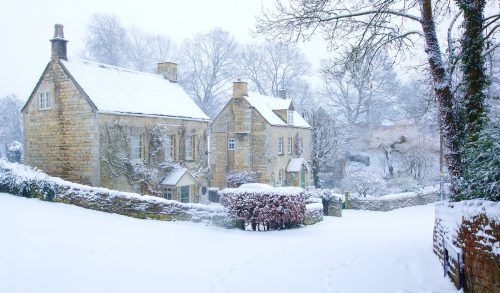 Snowy Cotswolds Jigsaw Puzzle