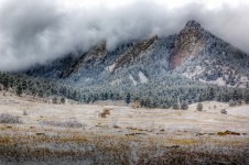 Snowy Flatirons