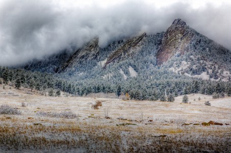 Snowy Flatirons Jigsaw Puzzle