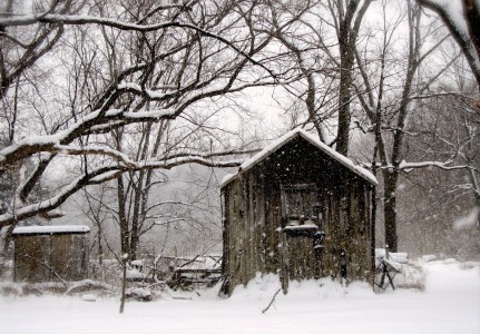 Snowy Shed Jigsaw Puzzle