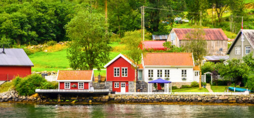 Sognefjord Village Jigsaw Puzzle