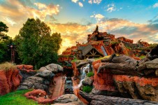 Splash Mountain Sunset