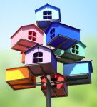 Stacked Birdhouses