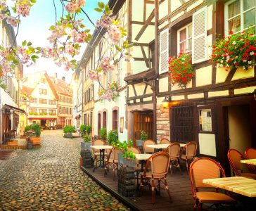 Strasbourg Cafe Jigsaw Puzzle