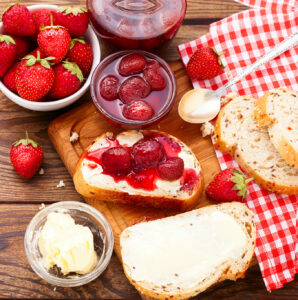 Strawberries and Bread Jigsaw Puzzle