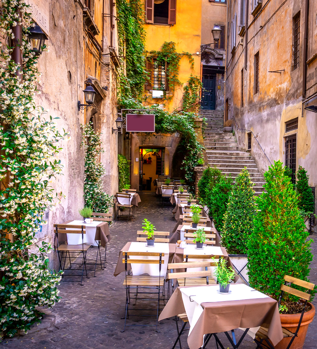 Street Cafe Tables Jigsaw Puzzle Street Cafe Tables Jigsaw Puzzle