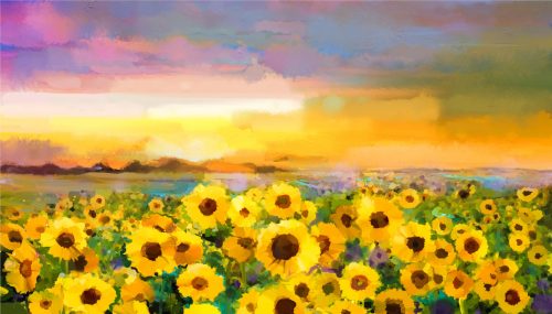 Sunflower Sunset Jigsaw Puzzle