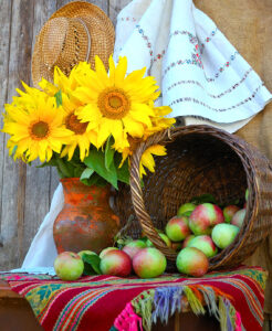 Sunflowers and Apples Jigsaw Puzzle