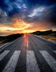 Sunset Road Jigsaw Puzzle