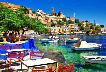 Symi Harbor Jigsaw Puzzle