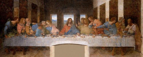 Da Vinci's Last Supper in restored version Jigsaw Puzzle Anime