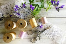 Thread Spools and Lace