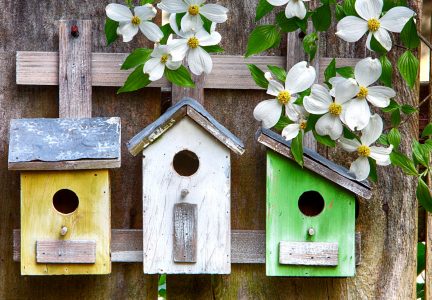 Three Birdhouses Jigsaw Puzzle