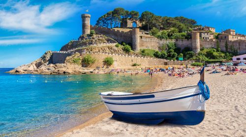 Tossa de Mar Beach Jigsaw Puzzle