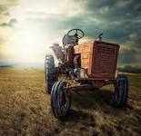 Tractor in Field