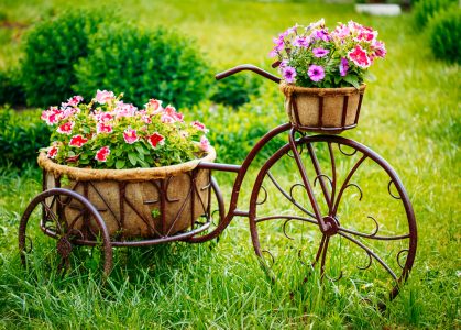 Tricycle with Flowers Jigsaw Puzzle