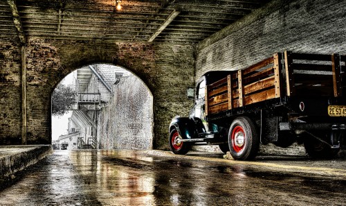 Truck at Alcatraz Jigsaw Puzzle