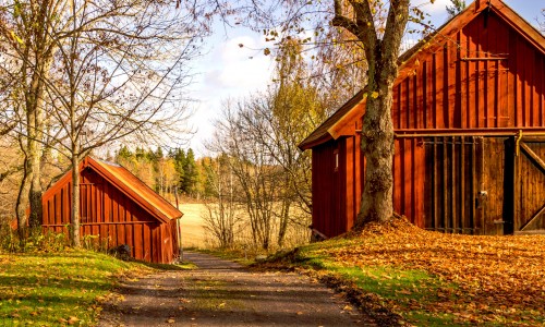 Two Barns Jigsaw Puzzle