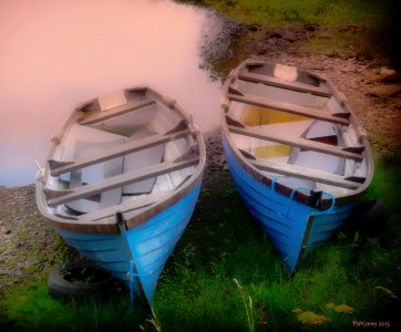 Two Blue Boats Jigsaw Puzzle