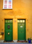 Two Green Doors