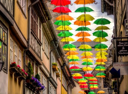 Umbrella Street Jigsaw Puzzle