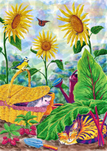 Under Rhubarb Leaves Jigsaw Puzzle Under Rhubarb Leaves Jigsaw Puzzle