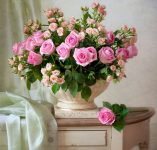 Vase of Roses