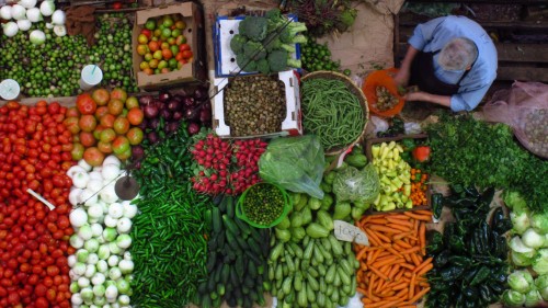 Vegetable Stand Jigsaw Puzzle